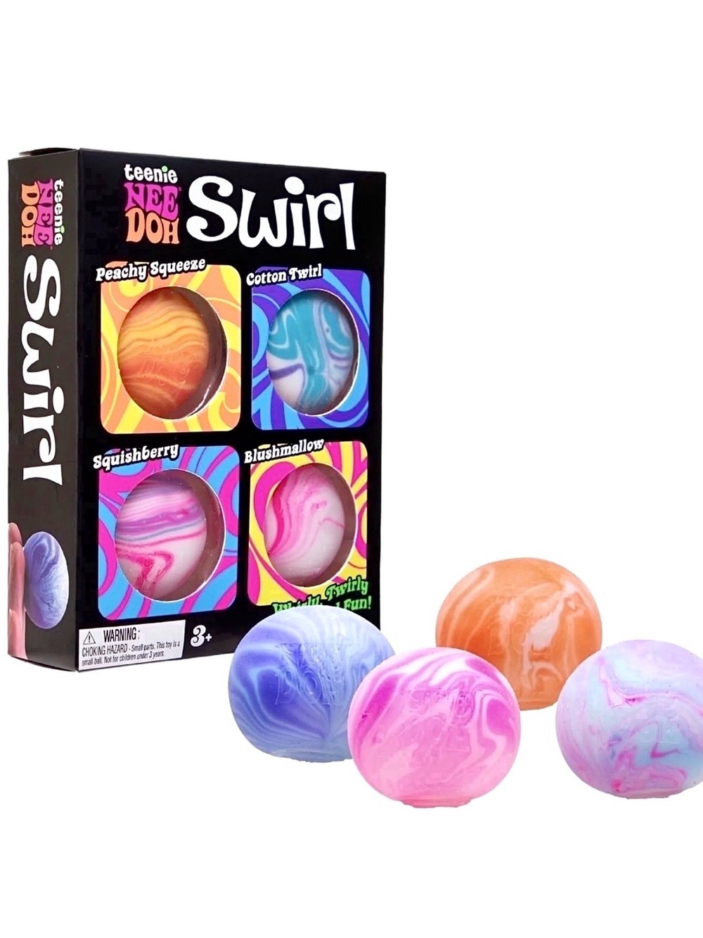 NWT Teenie NeeDoh Swirl 4-Pack